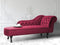 NIMES - Chaise longue - Rood - Rechterzijde - Fluweel