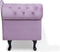 NIMES - Chaise longue - Violet - Linkerzijde - Fluweel