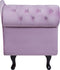 NIMES - Chaise longue - Violet - Linkerzijde - Fluweel