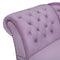 NIMES - Chaise longue - Violet - Linkerzijde - Fluweel