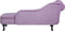 NIMES - Chaise longue - Violet - Linkerzijde - Fluweel