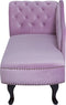 NIMES - Chaise longue - Violet - Linkerzijde - Fluweel