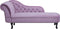NIMES - Chaise longue - Violet - Linkerzijde - Fluweel