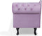 NIMES - Chaise longue - Violet - Rechterzijde - Fluweel
