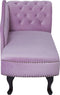 NIMES - Chaise longue - Violet - Rechterzijde - Fluweel