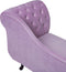 NIMES - Chaise longue - Violet - Rechterzijde - Fluweel