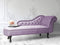 NIMES - Chaise longue - Violet - Rechterzijde - Fluweel