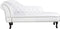 NIMES - Chaise longue - Wit - Linkerzijde - Kunstleer