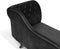 NIMES - Chaise longue - Zwart - Rechterzijde - Fluweel