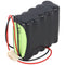 NiMH 12V 800mAh F2x5 battery pack with cable and plug