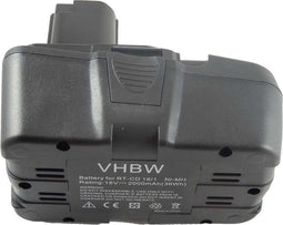 NiMH-batterij 2000 mAh (18 V) - voor elektrisch gereedschap, gereedschap, elektrisch gereedschap, gereedschappen zoals Einhell RT-CD18 / 1