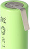 NiMH-batterij Flattop Mignon AA 800 mAh met soldeertag in Z-vorm