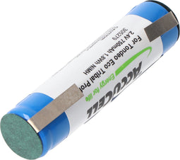 NiMH-batterijpakket 2,4 volt, 750 mAh, 58 x 14,5 mm voor tandenborstels