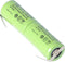 NiMH-batterijpakket 2,4 volt, 750 mAh, 58 x 14,5 mm voor tandenborstels