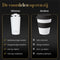 Nimma® Thermosbeker - 500 ml - Koffiebeker To Go - RVS - Wit