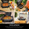 Ninja Woodfire - 7-in-1 Elektrische BBQ Grill, Smoker & Airfryer - Tafelmodel Barbecue - Geschikt voor Balkon - OG701EU