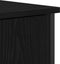 vidaXL - Zijtafel - Zwart - Eiken - 70x30x80 - cm - Bewerkt - Hout - en - Staal