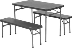 Coleman campingtafel 4-persoons - inklapbare picknicktafel - antibacteriële coating - zwart