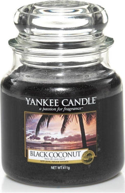 Yankee Candle Geurkaars Small Black Coconut - 9 cm / ø 6 cm