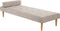 NIORT - Chaise longue - Beige - Polyester