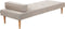 NIORT - Chaise longue - Beige - Polyester