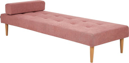 NIORT - Chaise longue - Roze - Polyester