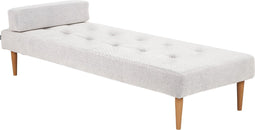 NIORT - Chaise longue - Wit - Polyester