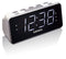 Lenco CR-19 - PLL FM Klokradio - Dubbele alarmfunctie met USB lader - Zilver