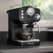 Swan Retro Espresso Koffiemachine - Pistonmachine - Koffiezetapparaat Bonen - Barista Koffie - Zwart