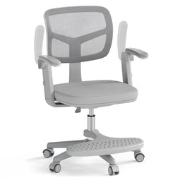 Coast Kinder Bureaustoel Ergonomisch Verstelbaar met Wielen en Voetsteun – Zithoogte 41-52 cm –