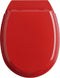 Allibert Atlas - Toiletbril - Geperst hout - Afklikbaar - Rood (5411747138126)