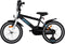 AMIGO Speeder Jongensfiets 16 Inch - Kinderfiets voor 4 tot 6 Jaar - 100-115 cm - Zwart/Blauw