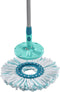 Leifheit Clean Twist - Vervangingskop - Microvezel 2-vezels-systeem - Turquoise