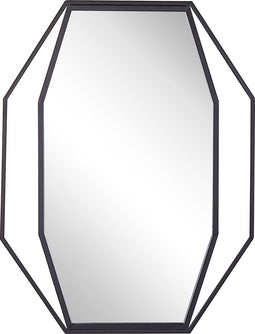 NIRE - Wandspiegel - Grijs - Staal