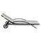 vidaXL - Ligbed - met - kussen - en - wieltjes - poly - rattan - bruin