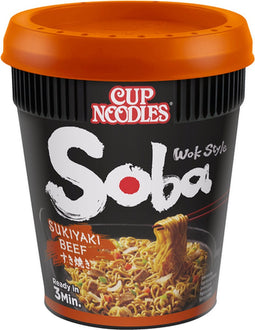 Nissin Soba Cup Sukiyaki Beef - Voordeelverpakking - 8 stuks