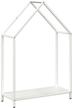 vidaXL - Brandhoutrek - 60x25x90 - cm - koudgewalst - staal - wit