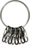 NITE Ize NI-BRG-M1-R3 BigRing 8 S-Biner Sleutelring Zwart, Zilver 1 stuk(s)