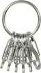 NITE Ize NI-KRGS-11-R3 KeyRing 6 S-Biner Sleutelring Zilver 1 stuk(s)