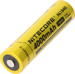 Nitecore 18650 Li-Ion accu, NL1840, 4000mAh, met beveiligingscircuit