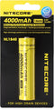 Nitecore 18650 Li-Ion accu, NL1840, 4000mAh, met beveiligingscircuit
