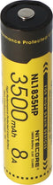 Nitecore Li-Ion batterij 18650 3500 mAh NL1835HP, afmetingen ca. 69,4 x 18,3 mm