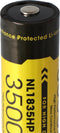 Nitecore Li-Ion batterij 18650 3500 mAh NL1835HP, afmetingen ca. 69,4 x 18,3 mm