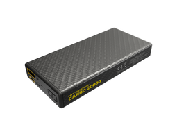 Nitecore Powerbank CARBO20000 with 20,000mAh, carbon fiber housing, extremely robust and at the same