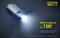 Nitecore Tube V2.0 Sleutelhangerlamp Oplaadbaar Blauw Transparant