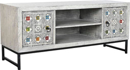 Tv-meubel DKD Home Decor Keramisch Mangohout (130 x 40 x 56 cm)