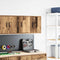 vidaXL - Garage - wandkasten - 2 - st - bewerkt - hout - oud - hout