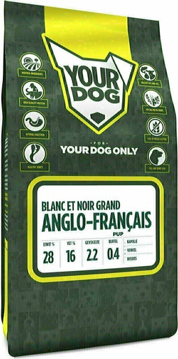 Yourdog Grand Anglo-Français de petit vénerie blanc et noir Rasspecifiek Puppy Hondenvoer 6kg | Hondenbrokken