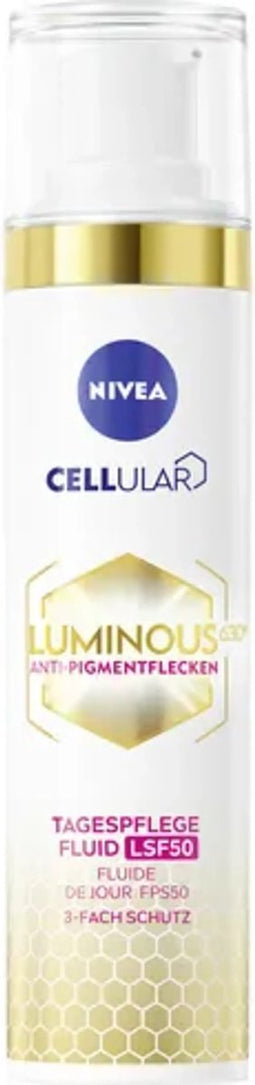 NIVEA Cellular Luminous Dagcrème Anti-Pigment SPF50 - Bescherming tegen Pigmentvlekken & Photo-aging - 40ml