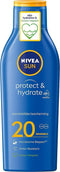 NIVEA SUN Protect & Hydrate Zonnebrand SPF 20 - Zonnecrème - Zonbescherming - Zonnebrandcreme - 200 ml